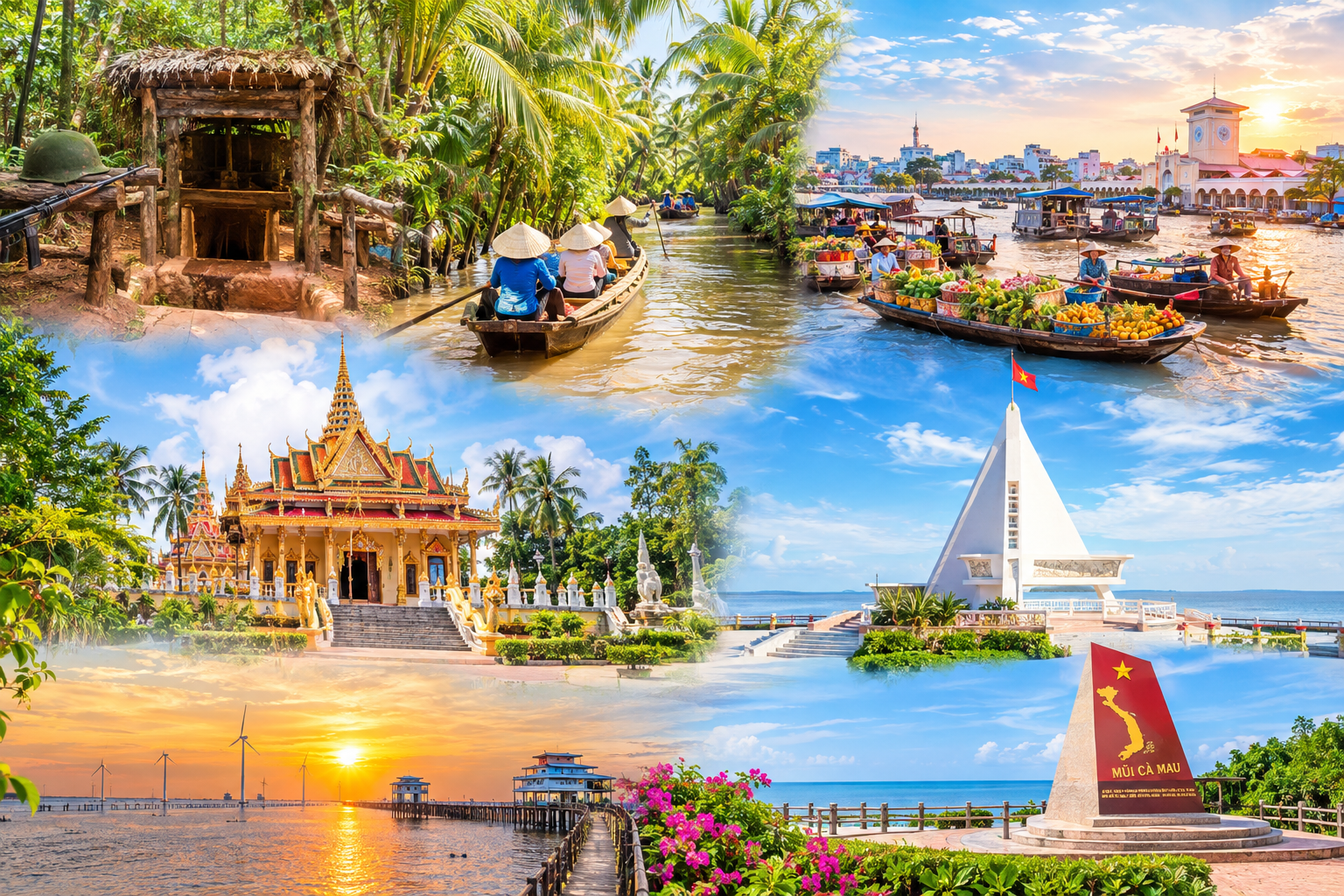 [CM3C] CỦ CHI - MỸ THO - CẦN THƠ – SÓC TRĂNG - BẠC LIÊU – CÀ MAU 4N3D