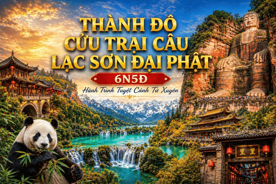 THÀNH ĐÔ - CỬU TRẠI CÂU - LẠC SƠN ĐẠI PHẬT 6N5Đ - CÓ SHOP [TP]