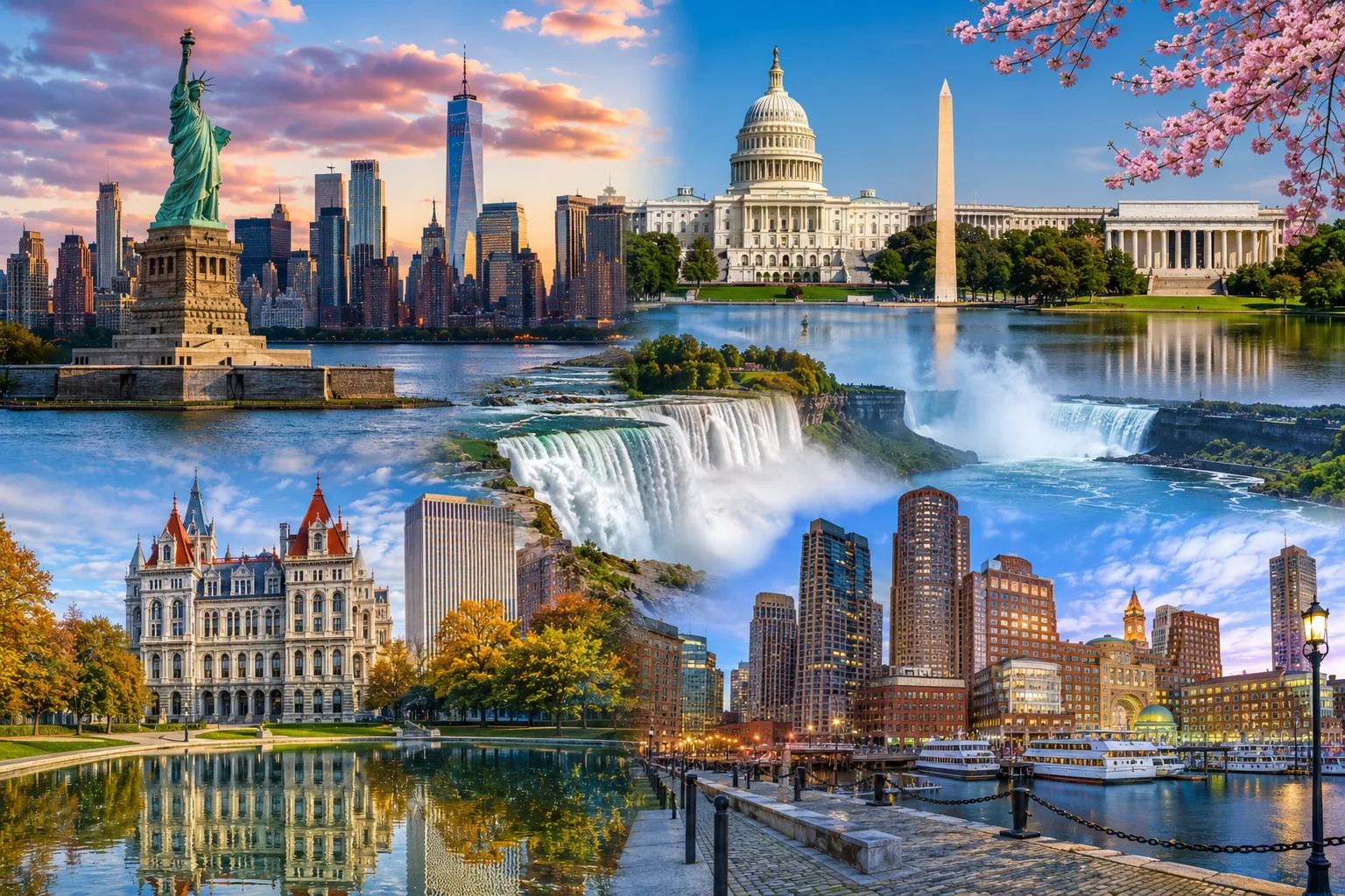 BỜ ĐÔNG HOA KỲ: NEW YORK - WASHINGTON D.C - NIAGARA FALL - ALBANY - BOSTON 10N9D [TH]