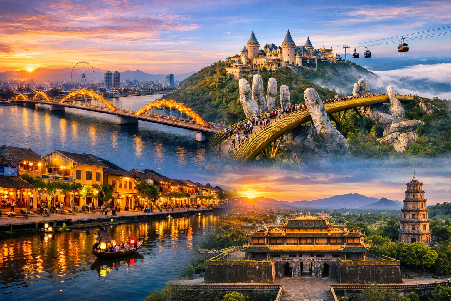 [225] ĐÀ NẴNG  – HỘI AN – BÀ NÀ HILLS – HUẾ 3N2D