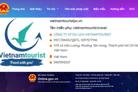 THÔNG BÁO WEBSITE ĐÃ ĐƯỢC ĐĂNG KÝ TRÊN BỘ CÔNG THƯƠNG