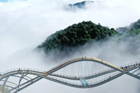 CẦU NHƯ Ý – KIỆT TÁC KIẾN TRÚC TREO GIỮA MÂY TRỜI TIÊN CƯ SƠN